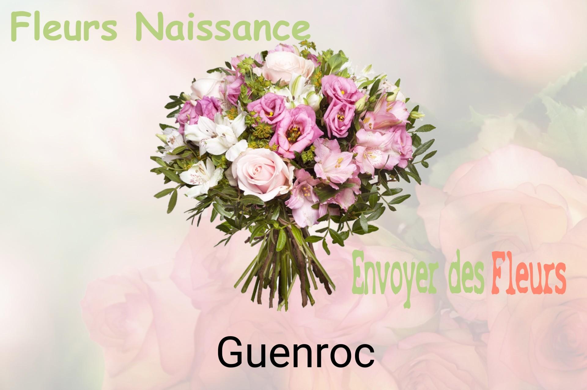 Bouquet de fleurs de naissance livré à Guenroc